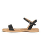 Rollie Sandal Cork Black