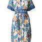 OnceWas Bijou Linen Viscose Dress in Tukano Print