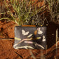 Nancybird Leather Card Purse in Watercolour