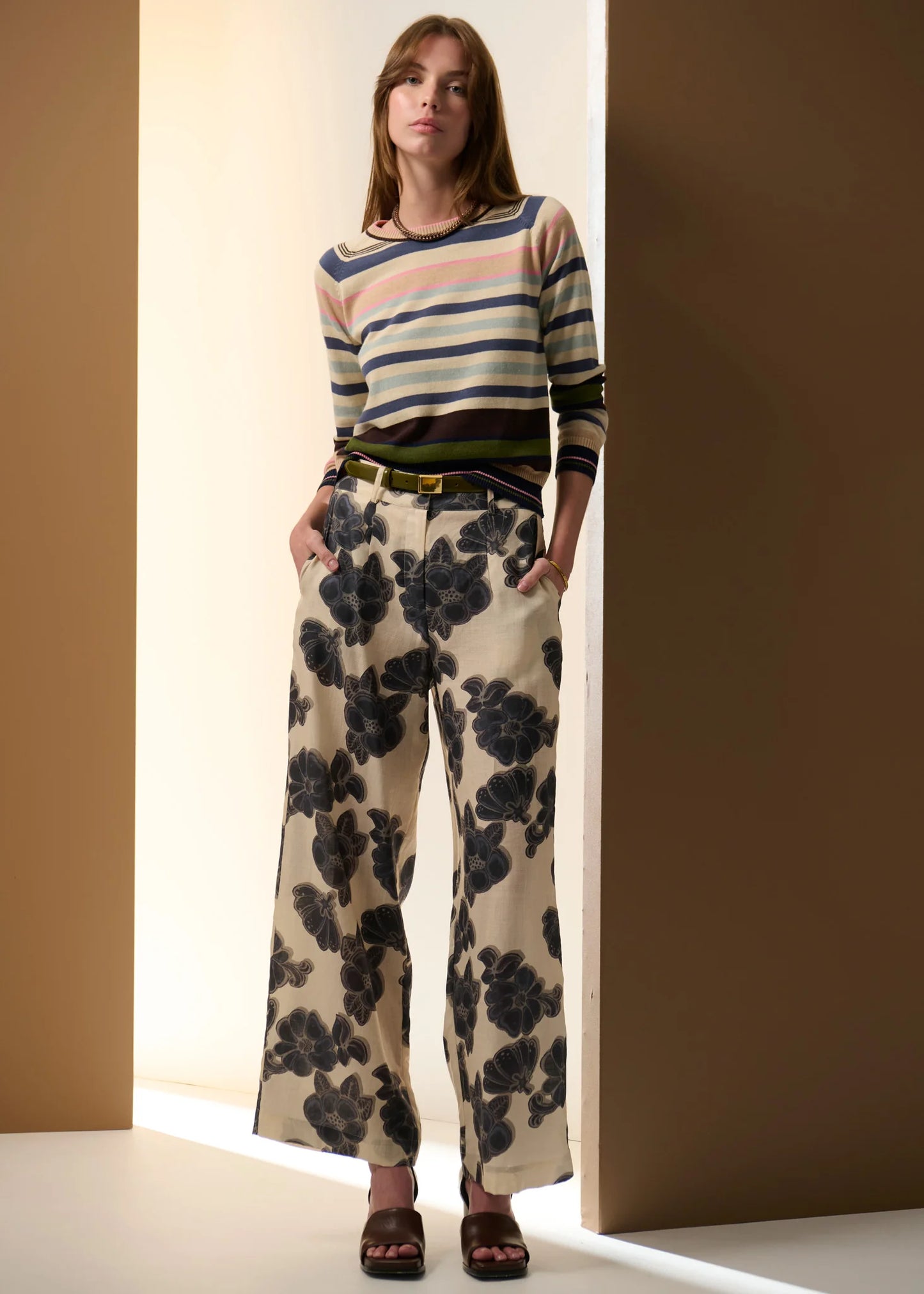 POL Sela Multi Knit in Blue Multi