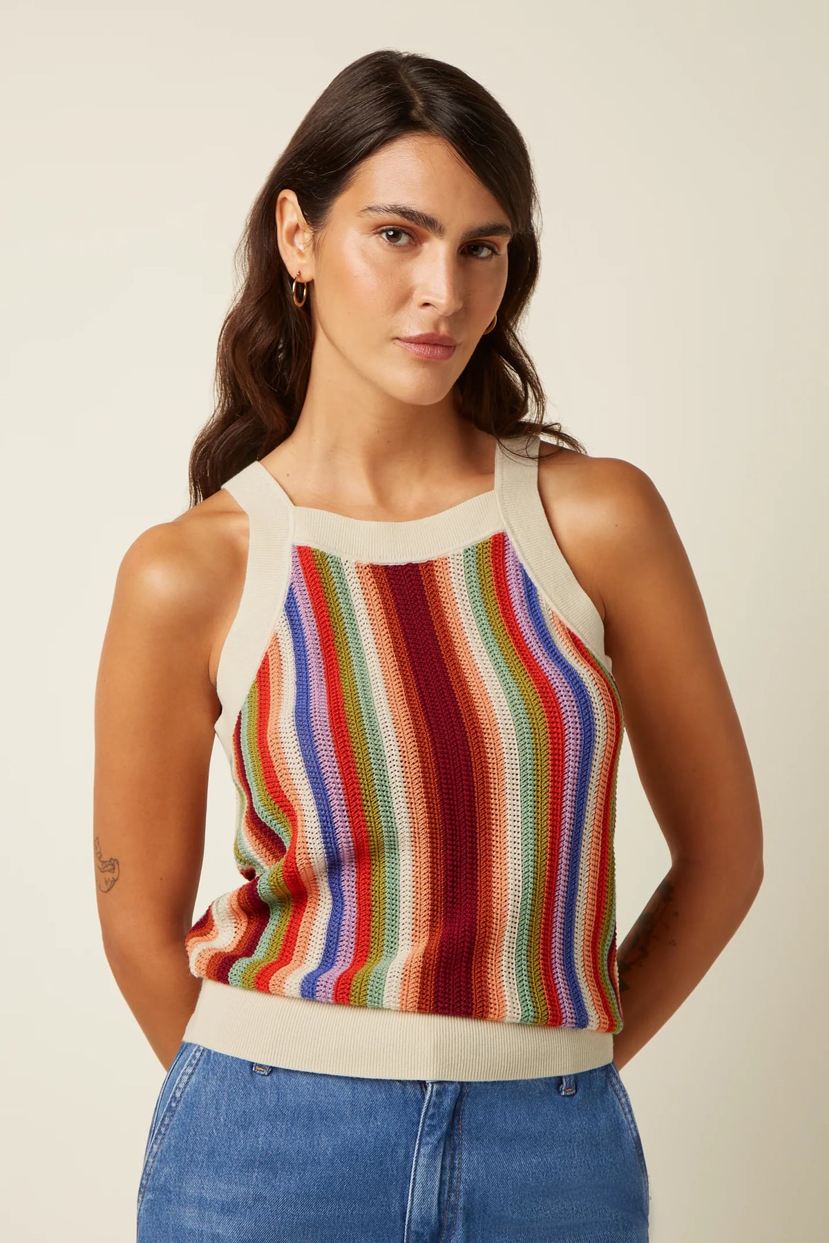 King Louie Sophie Top Molo Multi Colour Stripe