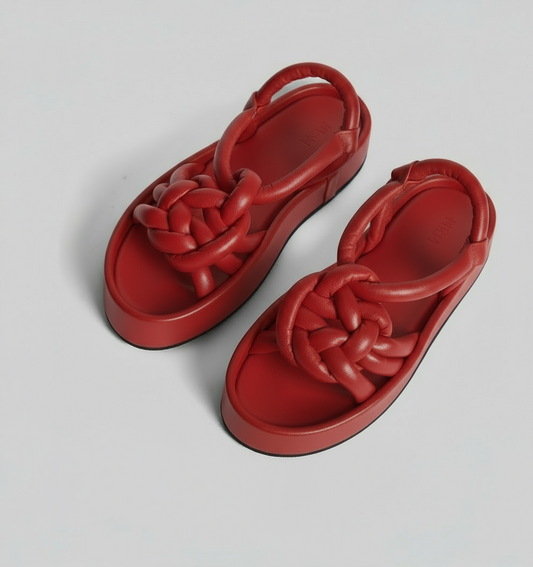 JVAM Asher Leather Sandal in Cartier