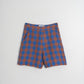 Indi and Cold Retro Vichy Shorts in Azul Klein Check