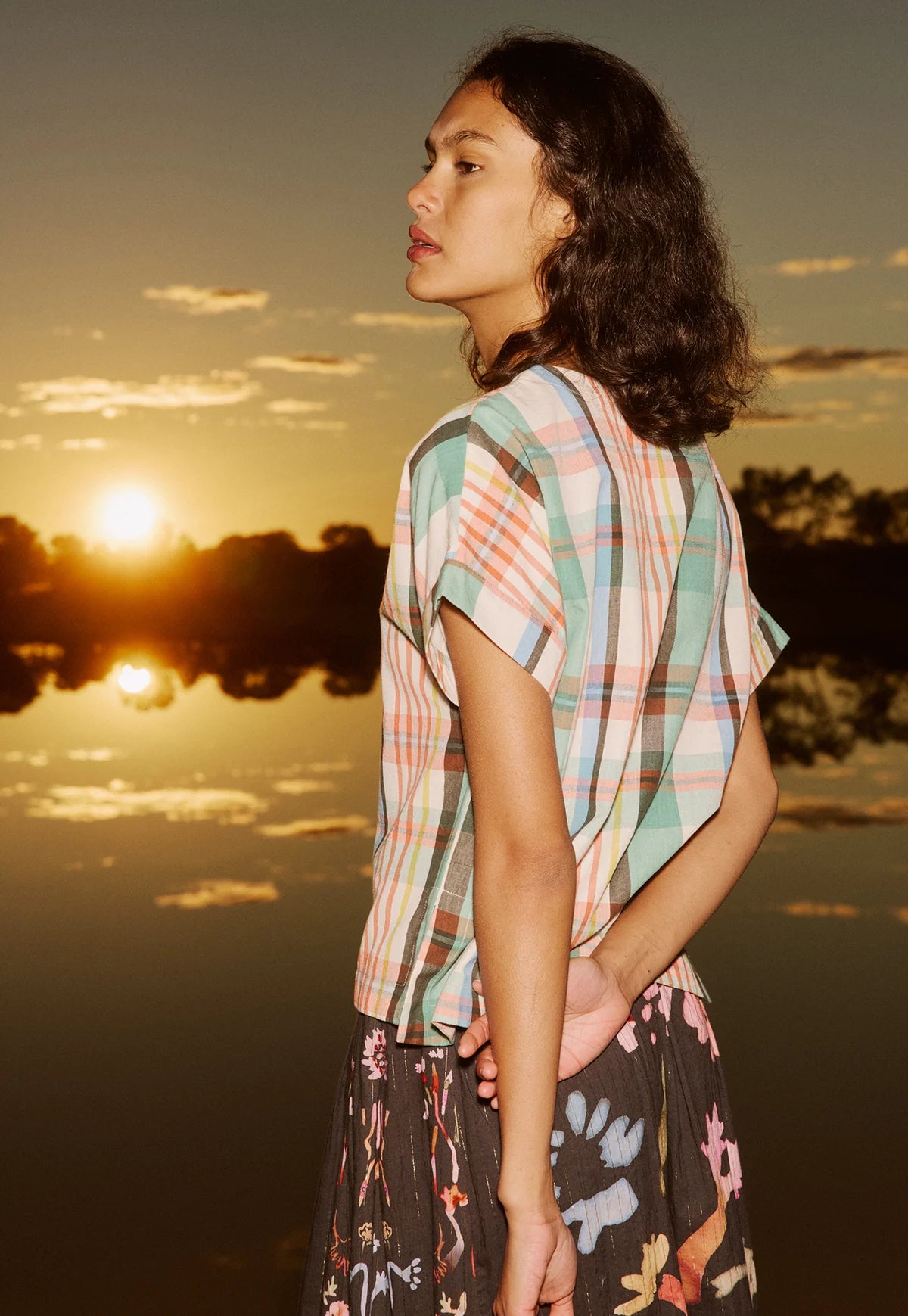 Nancybird Dolman Top, Summer Check