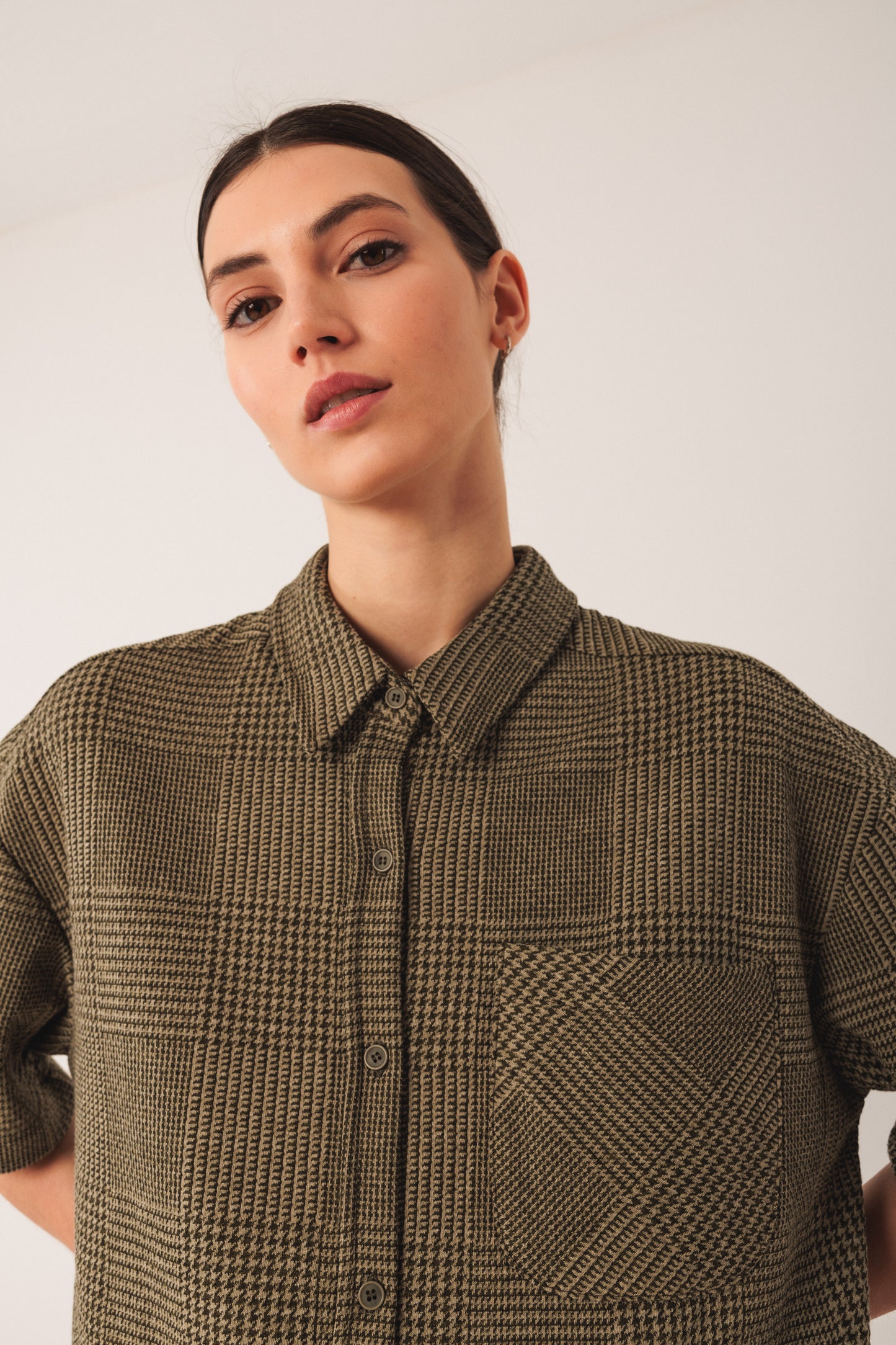 Indi and Cold Jacquard Knit Overshirt