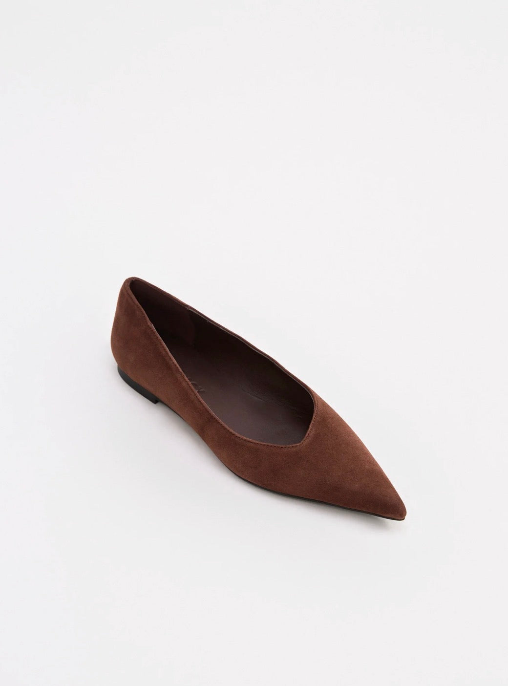 Nude Lucy Sonnet Pointed Flat Raisin
