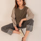 Indi and Cold Basket Weave Vest in Topo