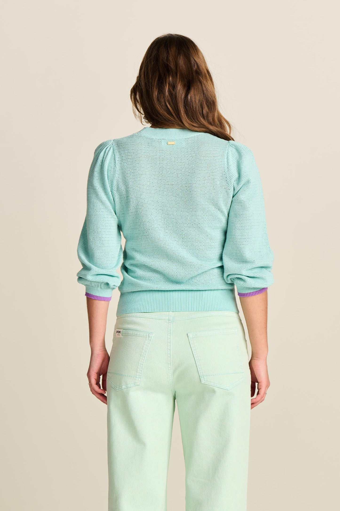 POM Amsterdam Pullover in Aqua