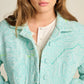 POM Amsterdam Quilted Jacket in Aqua