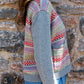 Maxted Button Down Cardigan in Charcoal Fairisle