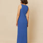 Indi and Cold Ribbed Knit Dress in Azul