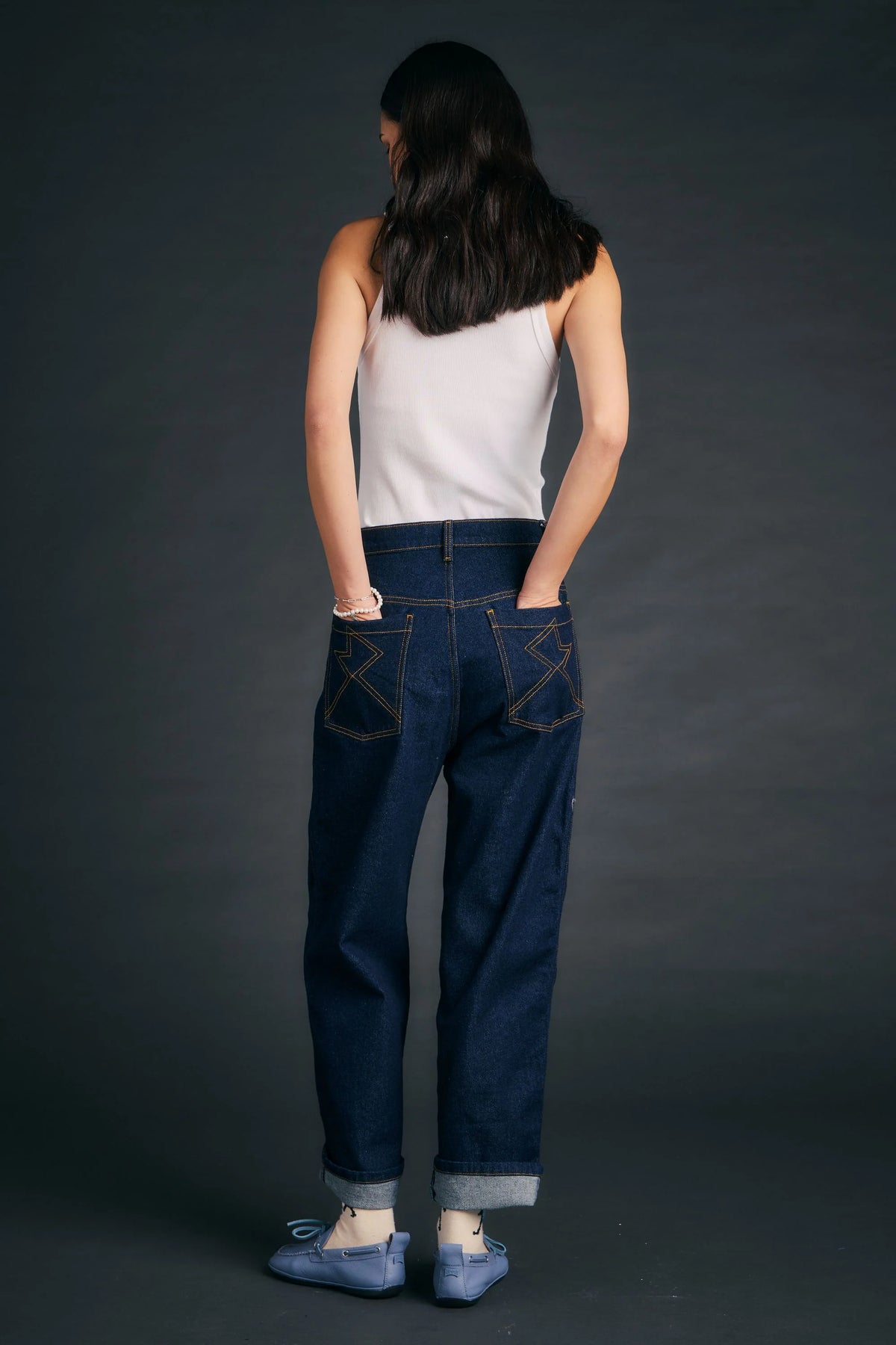 Outland Denim X Karen Walker Mod Jean in Indigo
