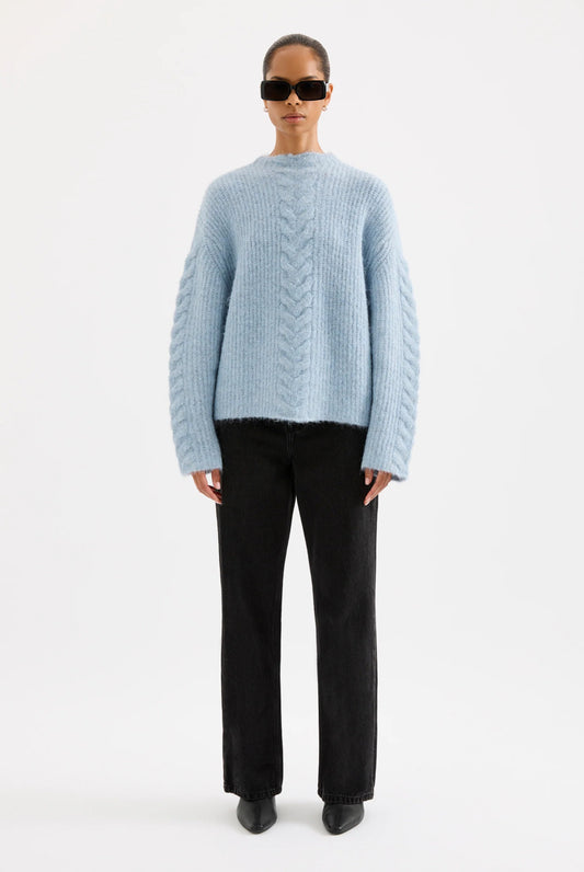 Nude Lucy Paige Cable Knit in Sky