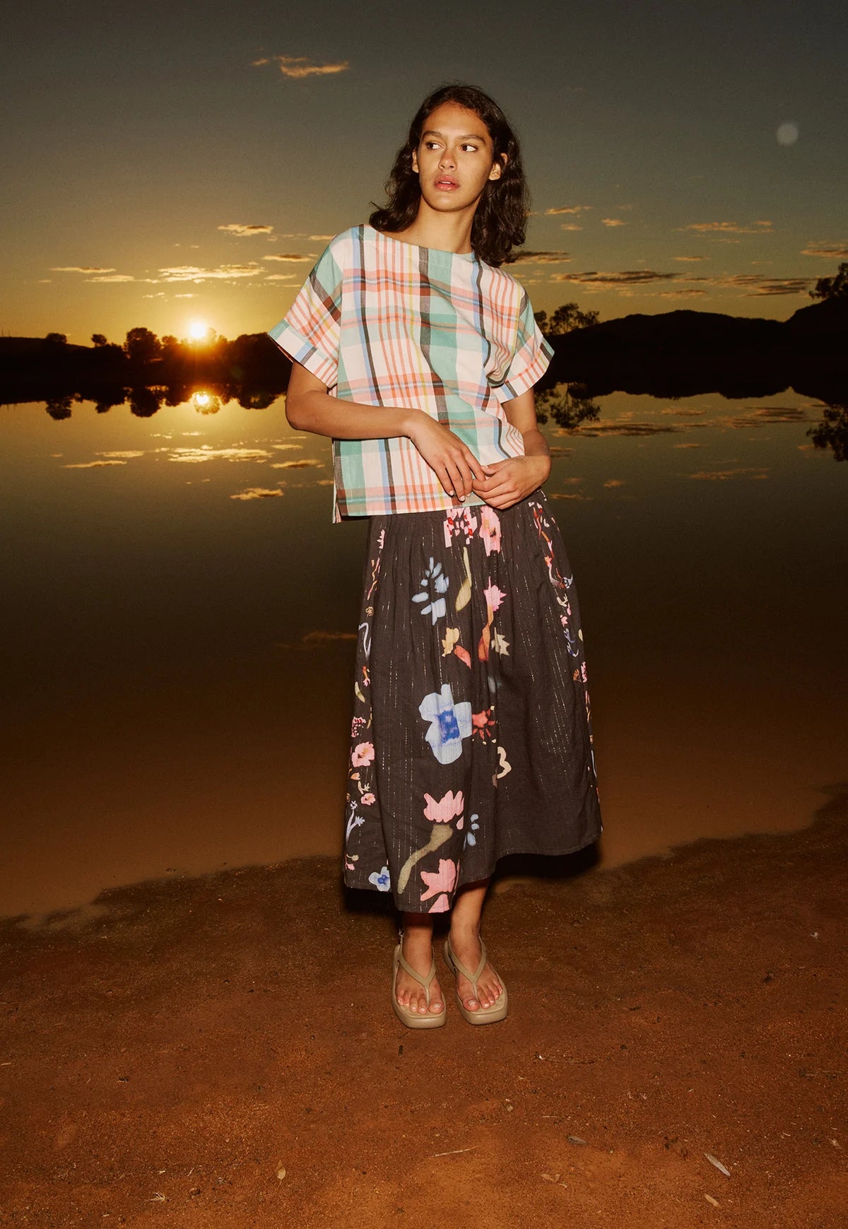 Nancybird Dolman Top, Summer Check