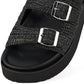 Rollie Ace Sandal Weave All Black