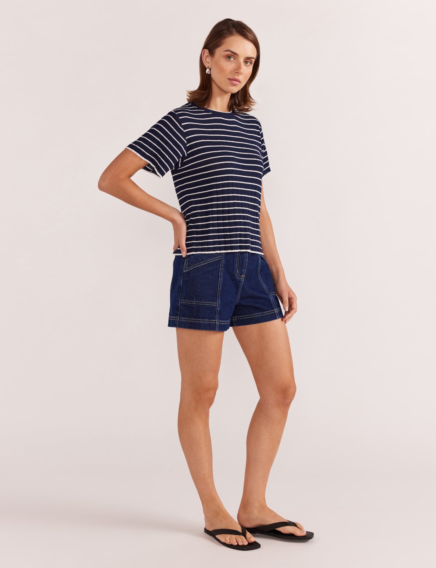 Staple the Label Luca Denim Shorts in Indigo