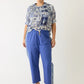 Nancybird Isla Pant in Blue Border