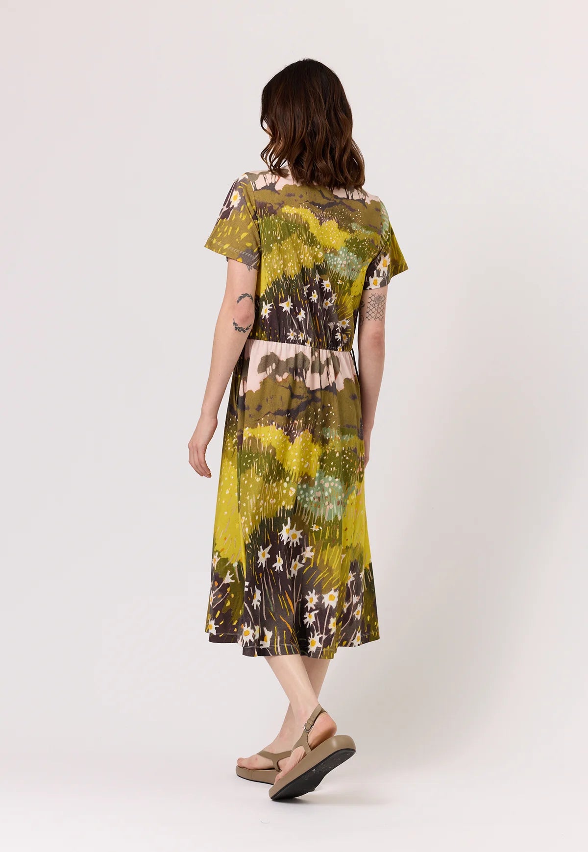 Nancybird Esti Tie Dress in Daisy Field