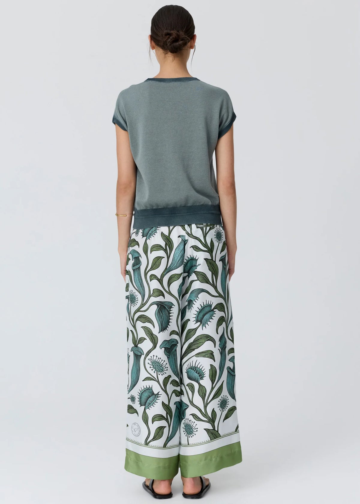 POL Reed Painted Knit Top in Ocean/Teal