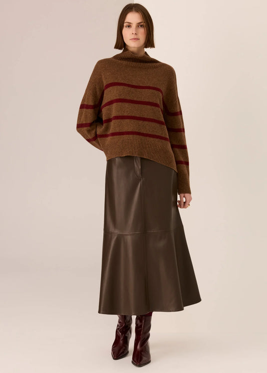 POL Astor Stripe Turtleneck Knit