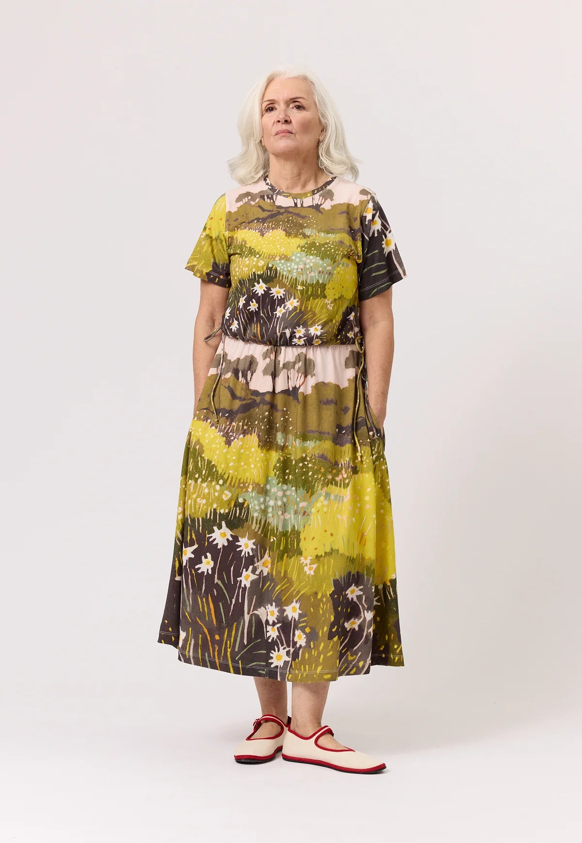 Nancybird Esti Tie Dress in Daisy Field