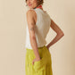 Indi and Cold Maxi Wide Leg Pant in Pistachio
