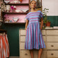 Nancybird Tathra Woven Dress in Raspberry Stripe