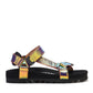 Rollie Sandal Tooth Wedge in Sunset Chrome