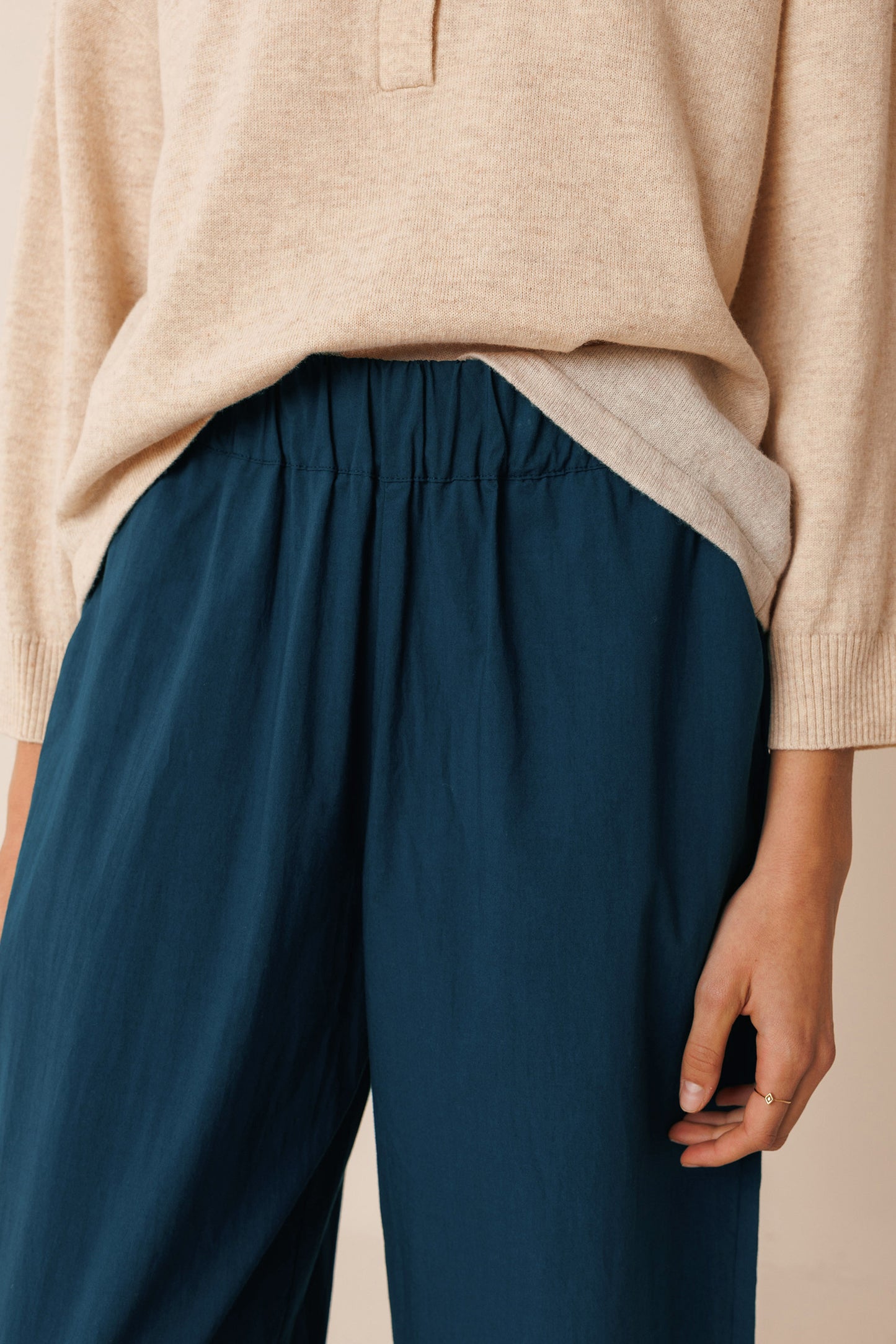 Indi and Cold Cotton Pant in Marino
