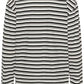 Kaffe KAmiala Polo L/S T-Shirt Black and White Stripe