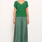 POL Clothing Rig Knit Top in Green