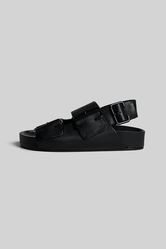 JVAM Joi Leather Sandal in Black
