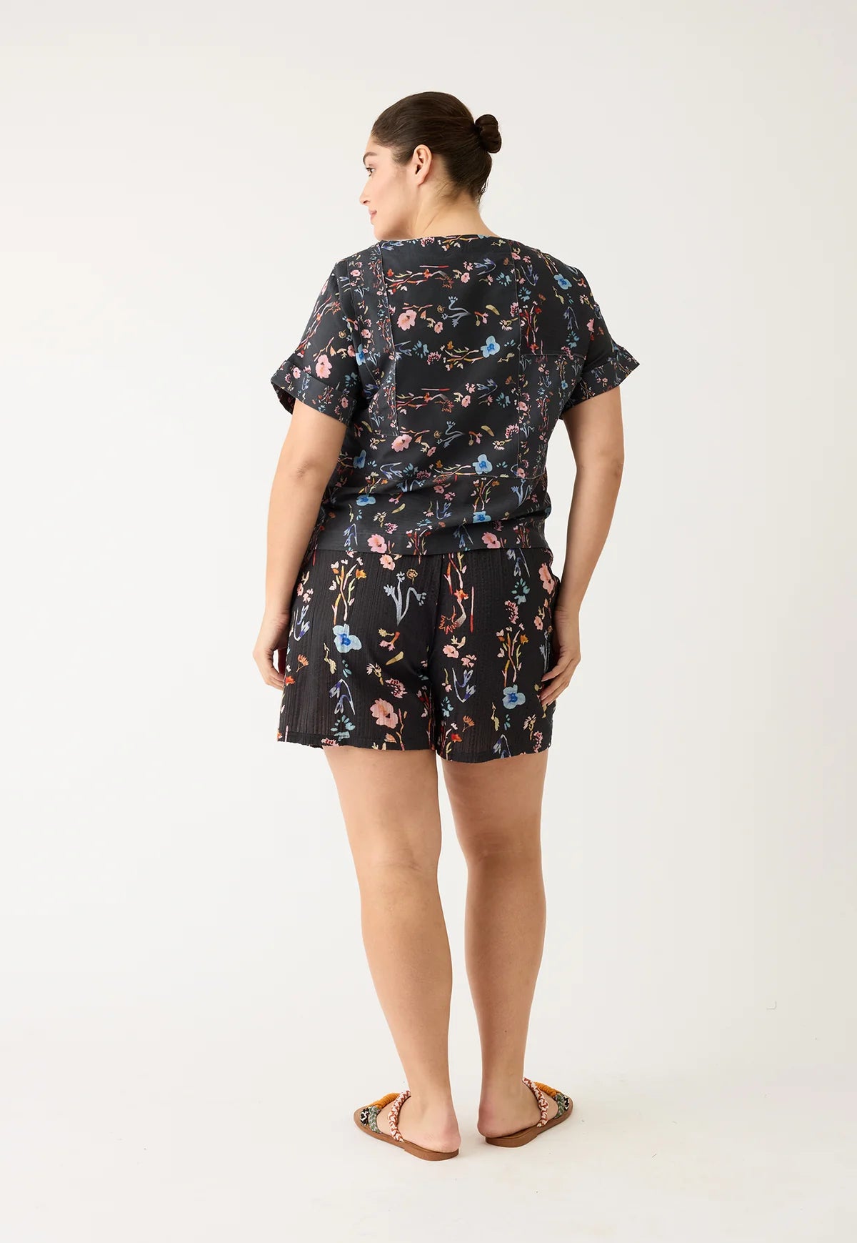 Nancybird Dolman Top in Watercolour Charcoal