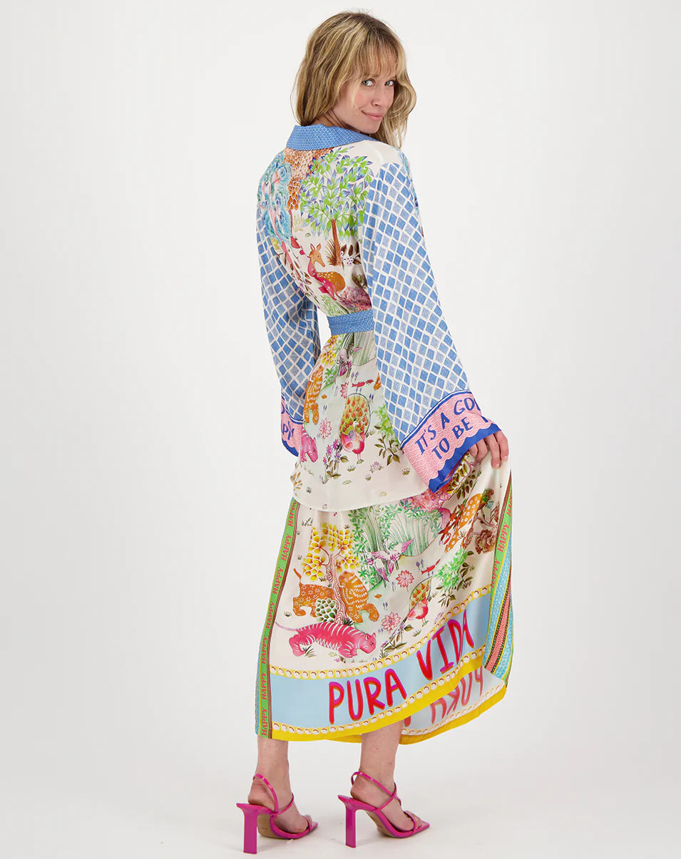 ME369 Vanessa Midi Skirt in Pura Vida