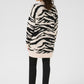 Kaffe KAsandra Knit Cardigan Turtledove / Black Animal Print