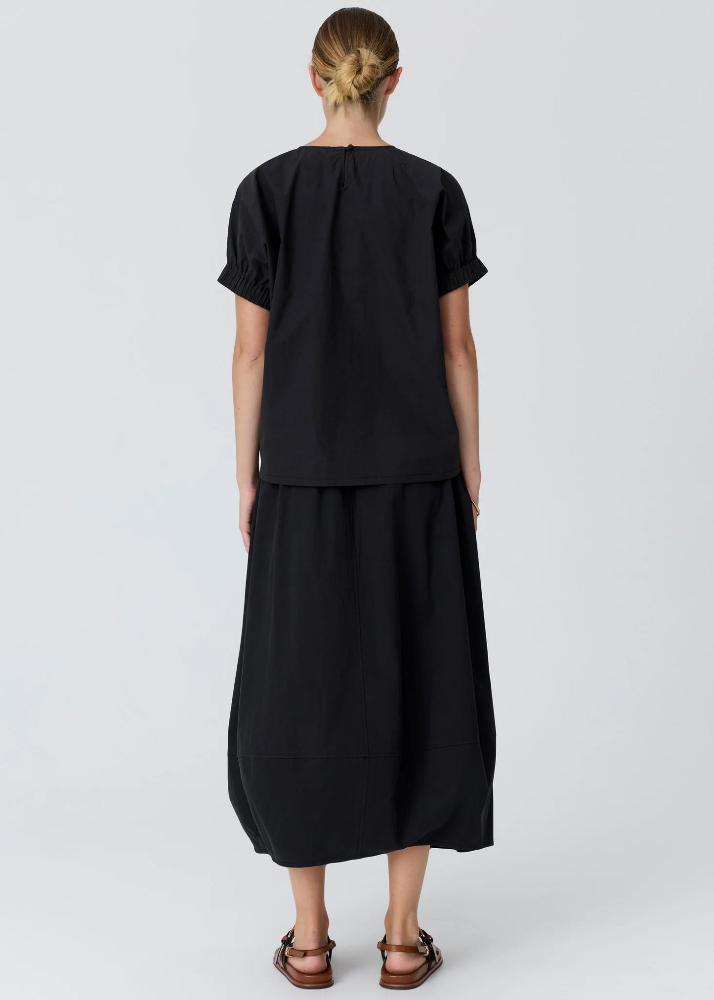 POL Alma Bubble Skirt in Black
