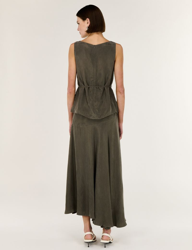 Staple the Label Stevie Pixie Maxi Skirt Olive