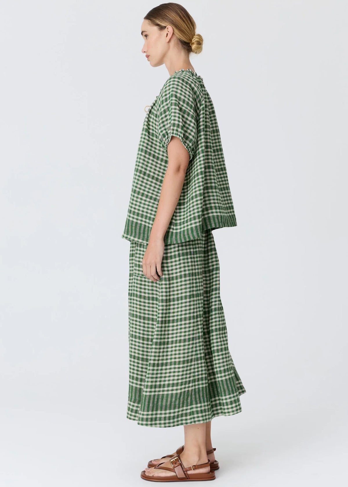 POL Lume Skirt in Ginham