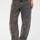 Kaffe KAross Barrel Leg Jeans Dark Grey Washed Denim
