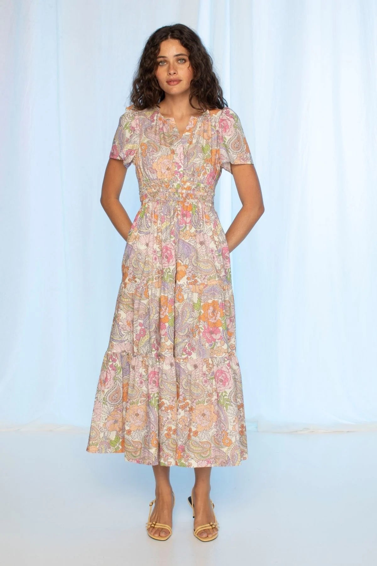 Kachel Scarlett Maxi Dress in Tales of Flowers