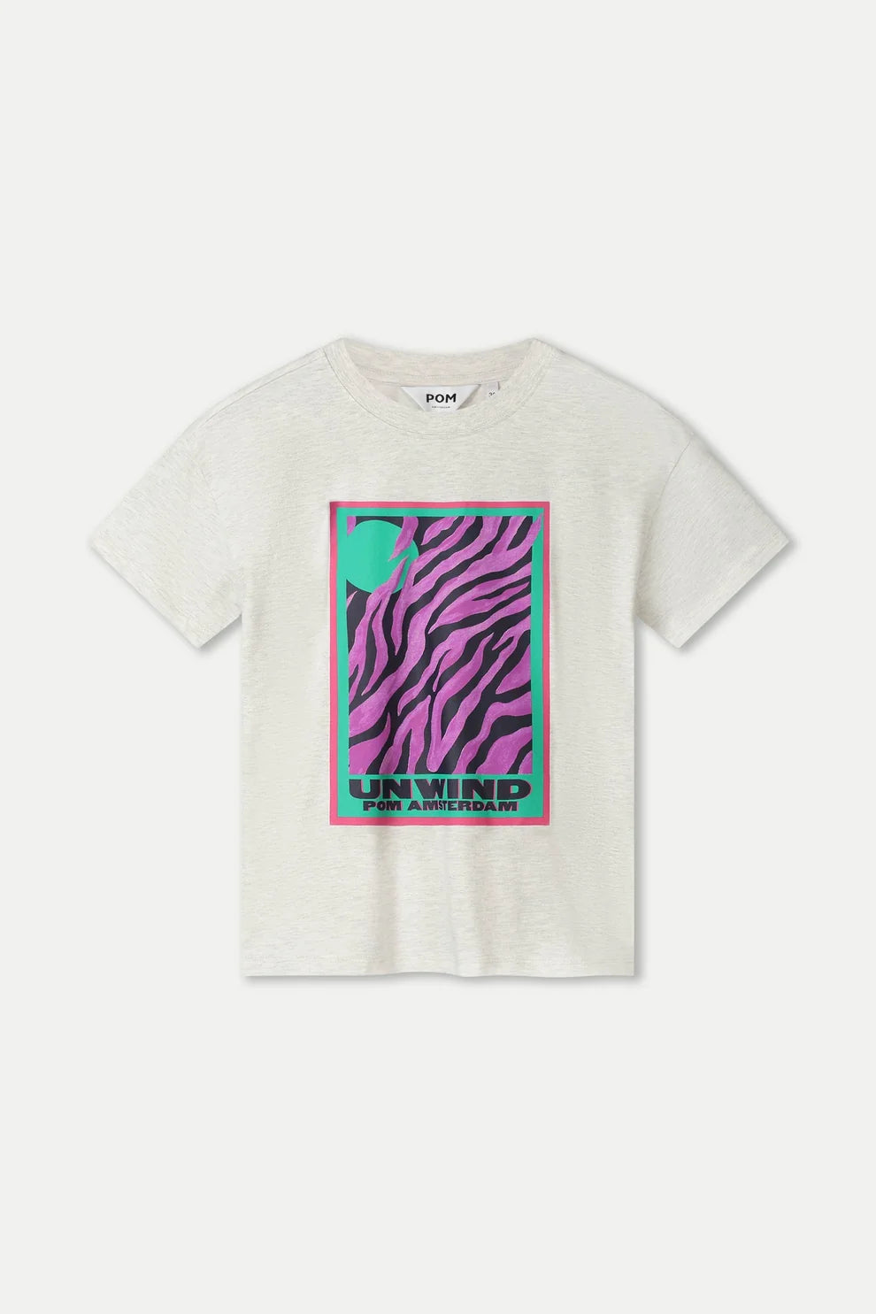 POM Amsterdam Animal T-Shirt Grey