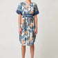 OnceWas Bijou Linen Viscose Dress in Tukano Print