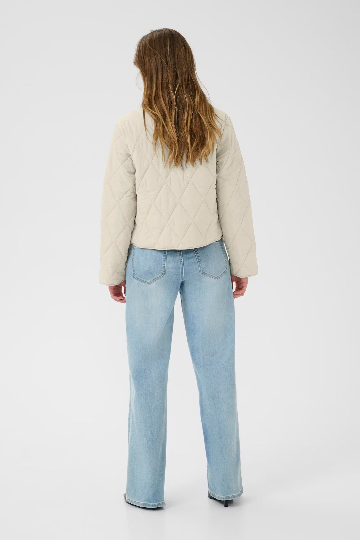 Kaffe KAanneli Quilted Jacket Feather Grey