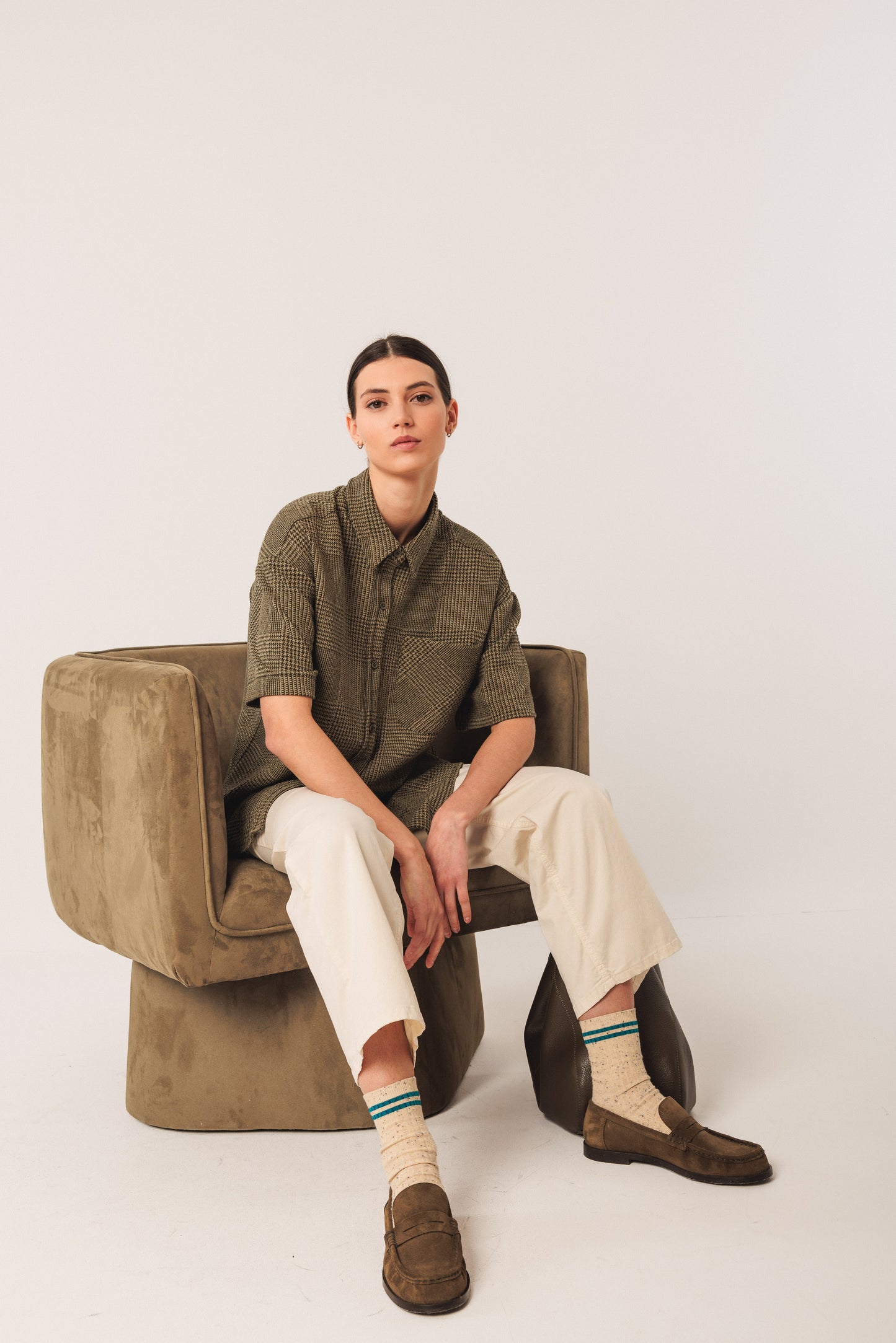 Indi and Cold Jacquard Knit Overshirt