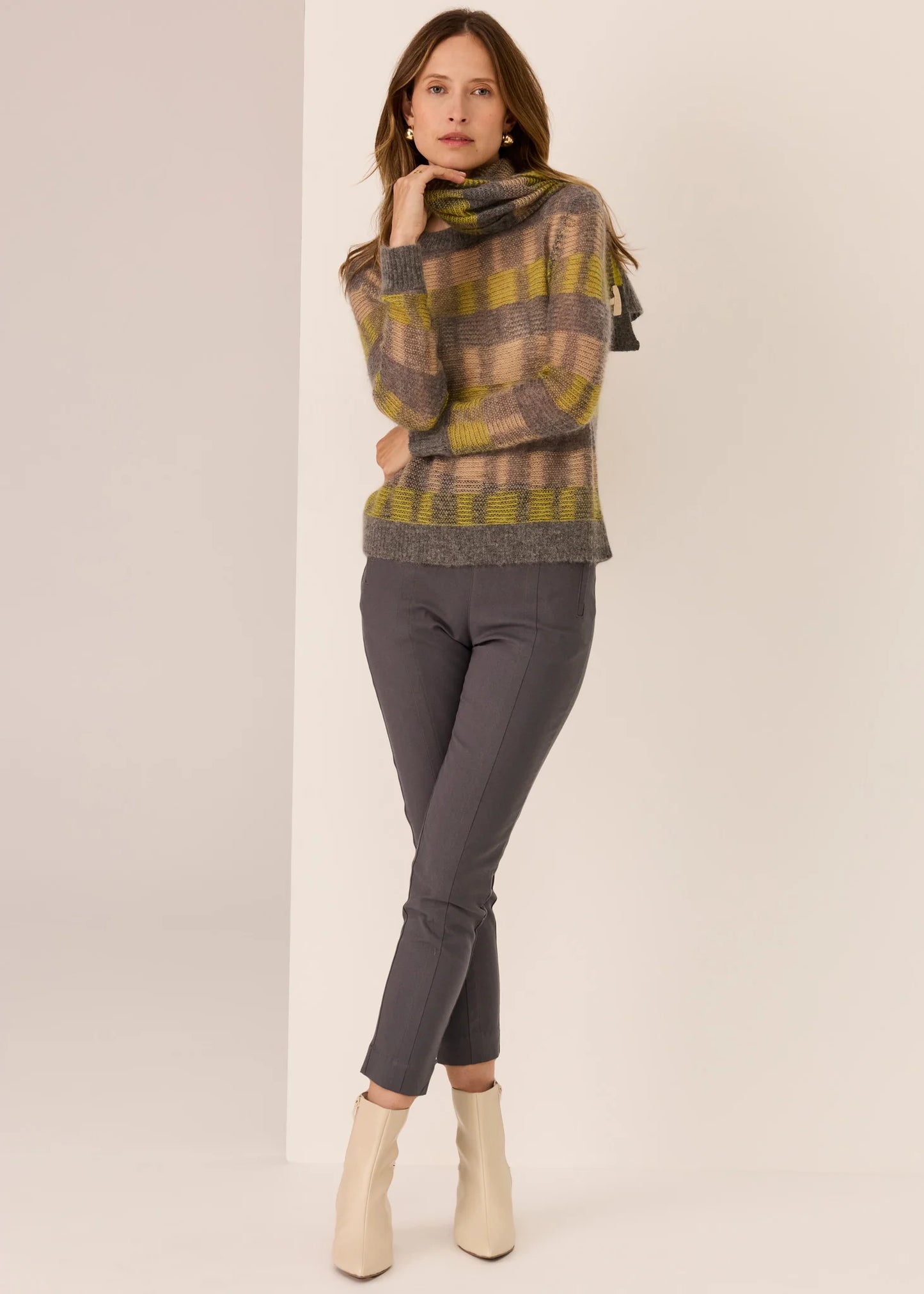 POL Ciara Stripe Textured Knit