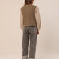 Indi and Cold Basket Weave Vest in Topo