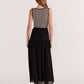 Staple the Label Mia Stripe Knit Tank in Black and Cream