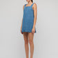 Staple the Label Cassia Denim Mini Dress Mid Blue
