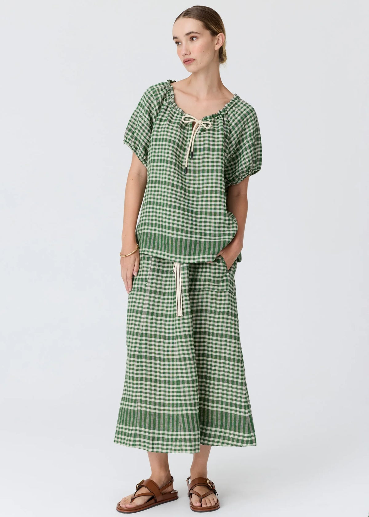 POL Lume Skirt in Ginham