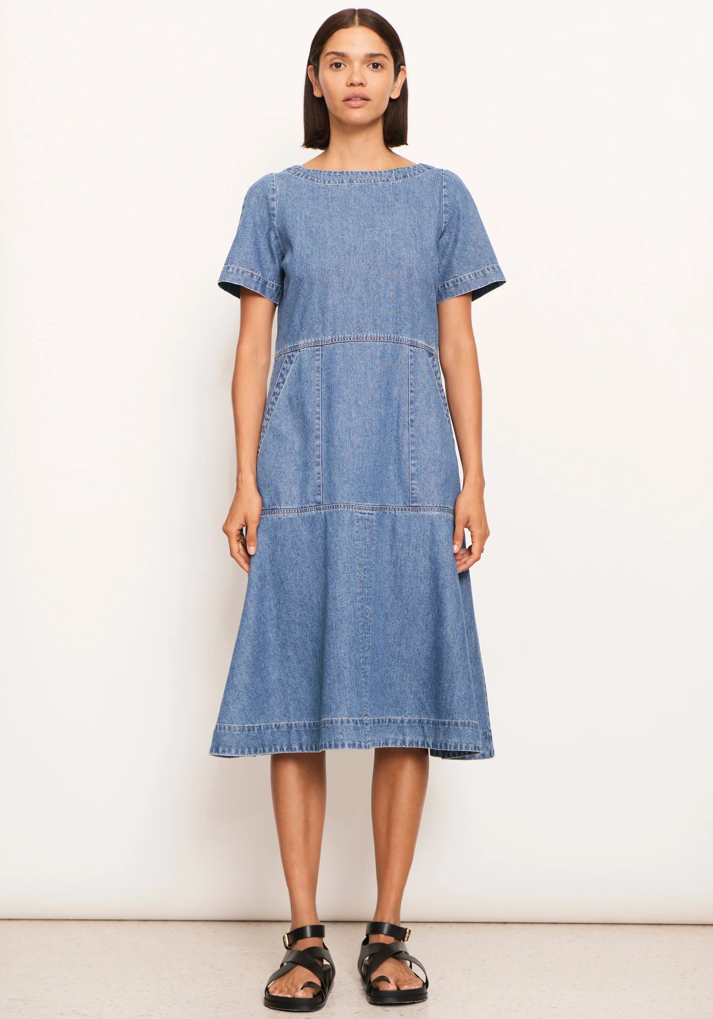 POL Clothing Raydel Denim Dress